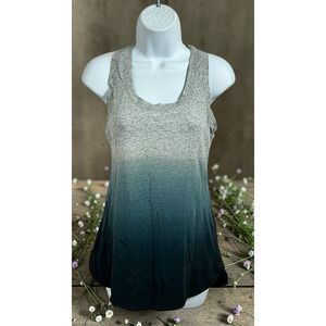 Calia Ombre Tank Top Sz Small Gray Blue Athletic Sleeveless Shirt Gym Yoga Tee
